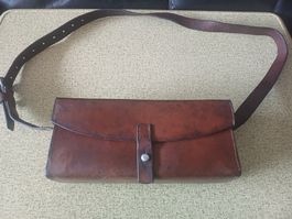 Armee Ledertasche gebrauchter Zustand 1950 Schweizer Armee