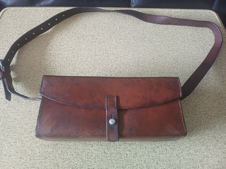 Armee Ledertasche gebrauchter Zustand 1950 Schweizer Armee