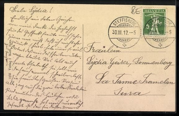 Cartoline postali: AK Steffisburg, Sanatorium Hartlisberg – Usato da Berlin venduto da bartko-reher 1