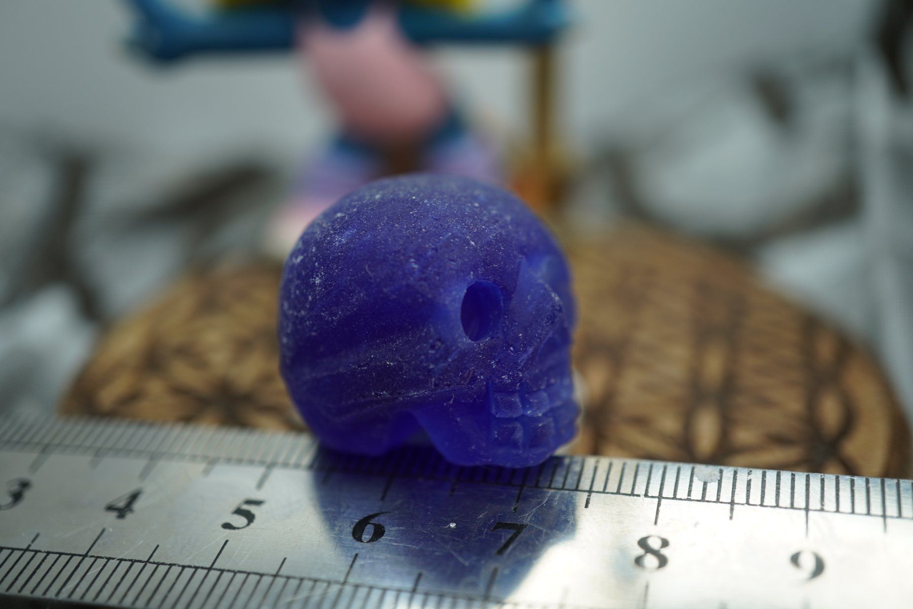 Minerali & Pietre curative: Skull Blau Unbekannt     Ab 1.- – Nuovo e nell'imballaggio originale da Eschenbach SG venduto da topstone