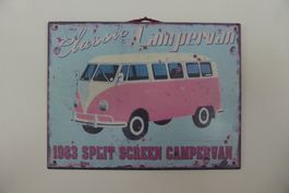 Blechschild - VW Bulli - Camperbus