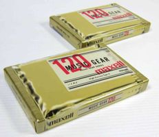 2 x MAXELL Music-Gear 120 Chrom Audio Kassetten original rar