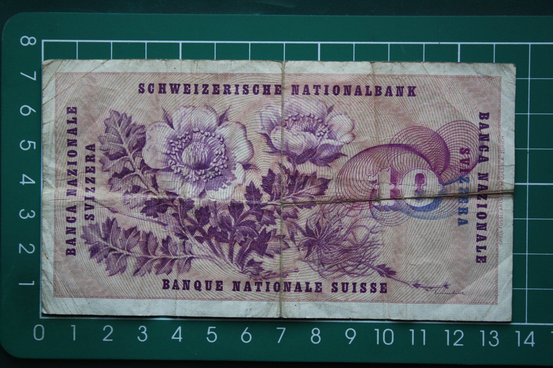 Banconote: gottfried keller banknote 10 franken 1955 – Usato da Laupen BE venduto da Gufi57 1