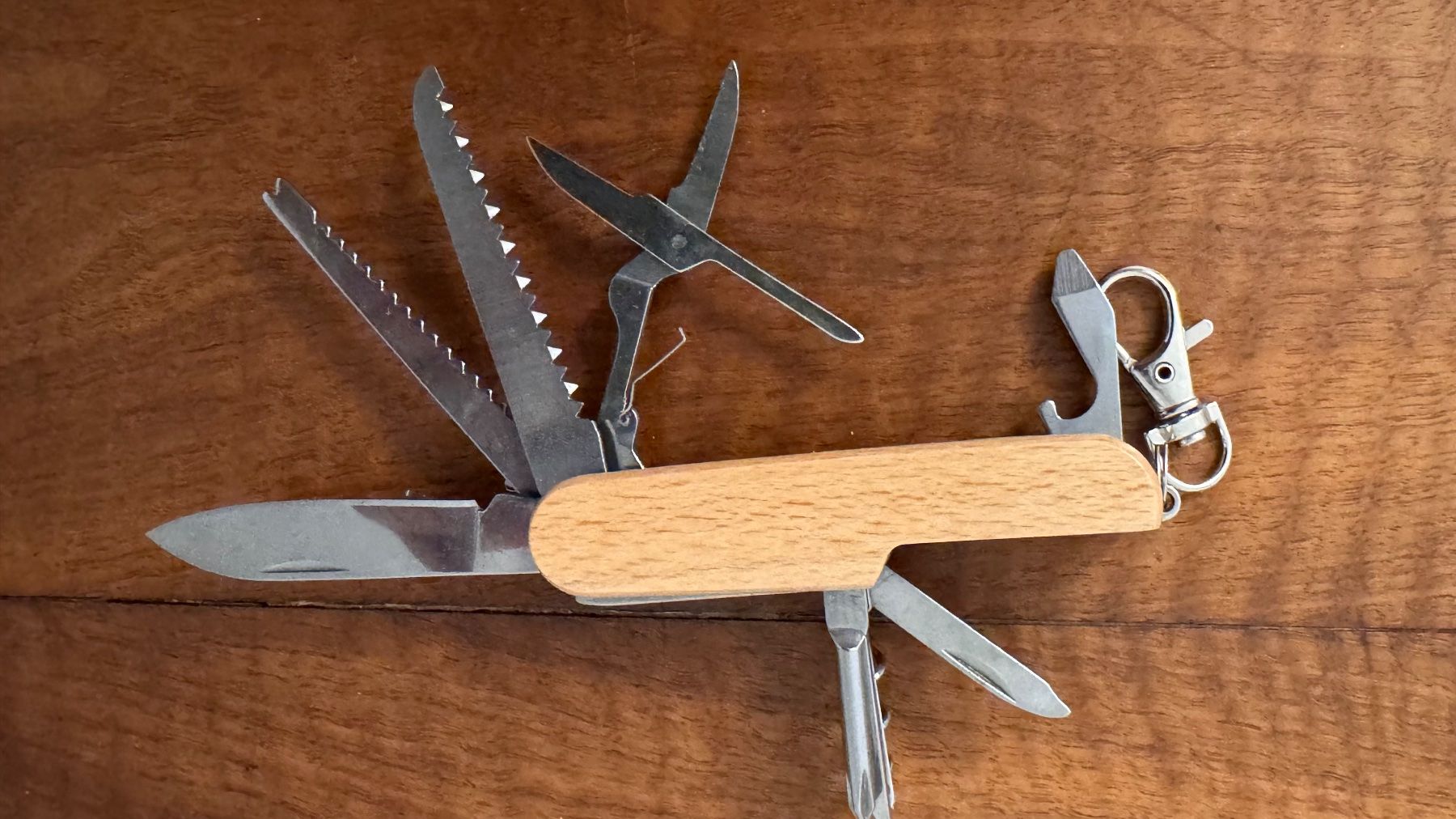 Coltelli tascabile: Taschenmesser mit Holzgriff - Switzerland – Nuovo (secondo la descrizione) da Luzern venduto da serchon 3