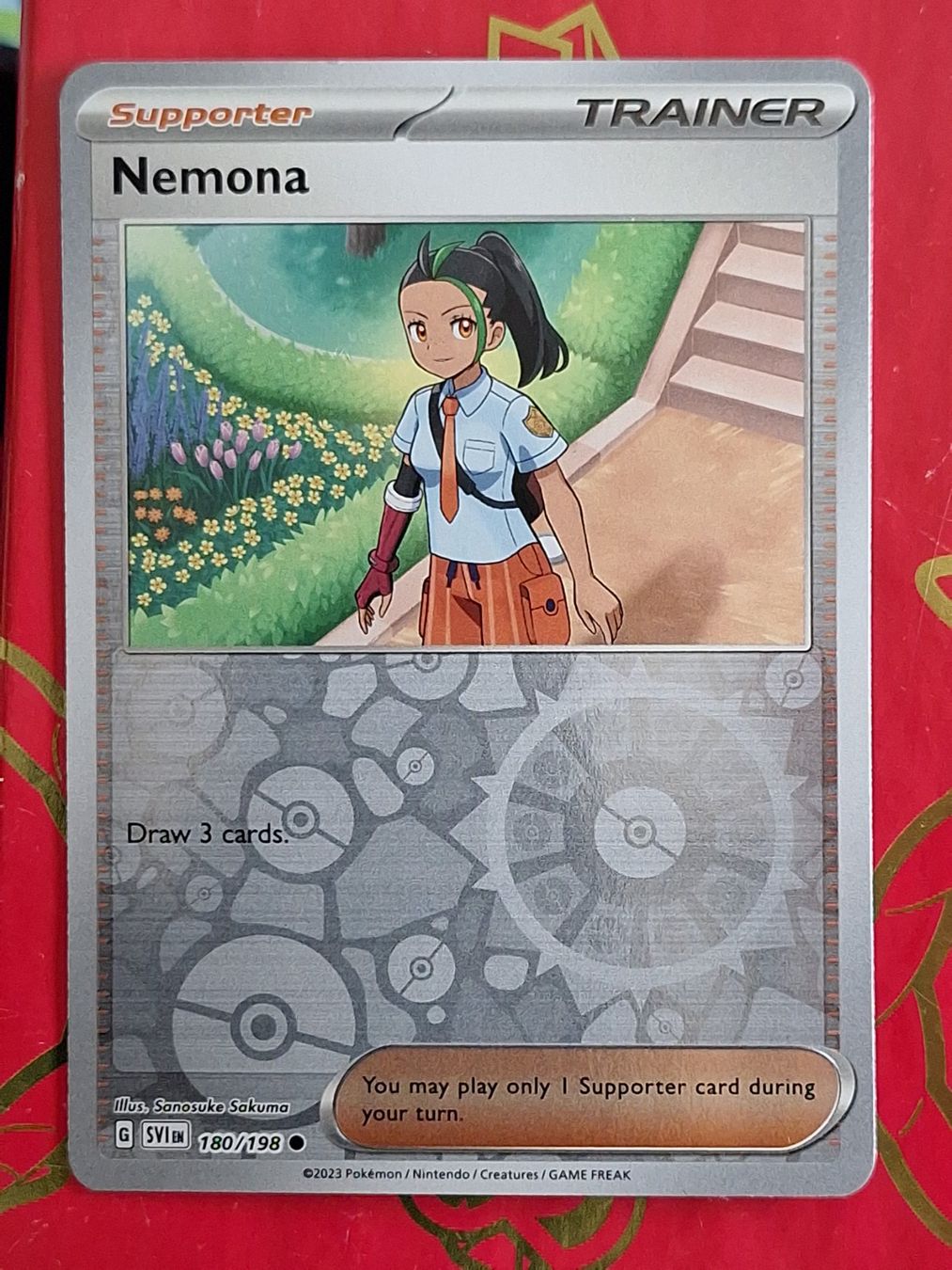 Pokémon Carte collezionabili: Nemona - Pokemon Reverse Holo Scarlet Violet Base – Usato da Altstätten SG venduto da GGsGameshop