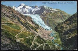 Rohnegletscher  Grimsel - und Furkastrasse 1928