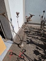 Metallskulptur Blumen handgeschmiedet ca 91 cm, 7 Kg