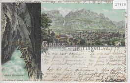 Gruss von Meiringen - Litho 1897