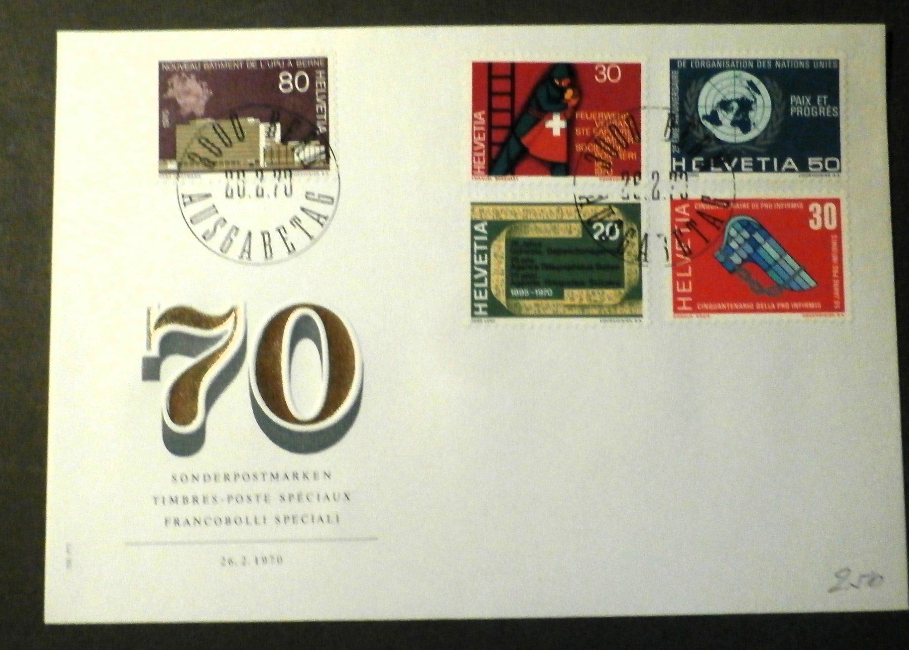 Alle Briefmarken: CH 1970 Werbemarken – Gebraucht aus Kehrsatz von Bernherb2 1