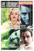 Block Marilyn Monroe, Ingrid Bergman, Marlon Brando. Komoren