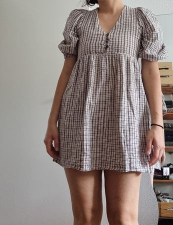Robe courte Pull&Bear à carreaux, taille XS, très bon état 