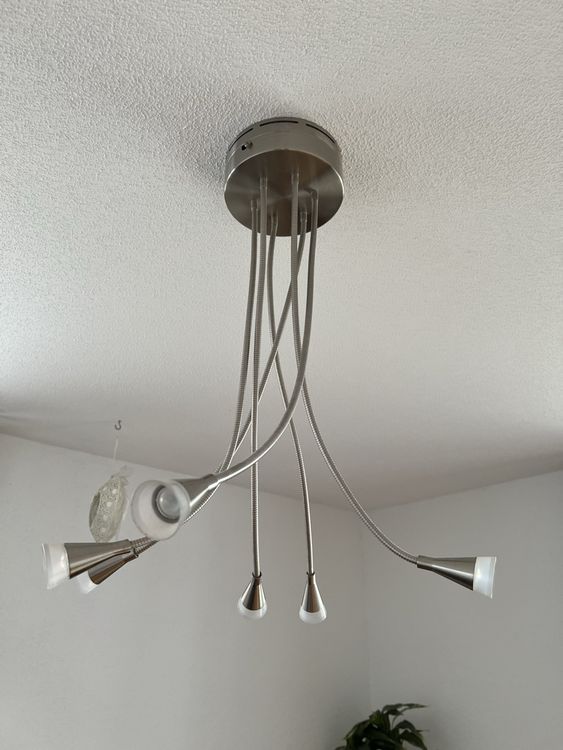 Ikea Lampadari & plafoniere: Deckenlampe Chrom Edelstahl IKEA 6-flammig – Usato da Münsingen venduto da est_s6vf 1