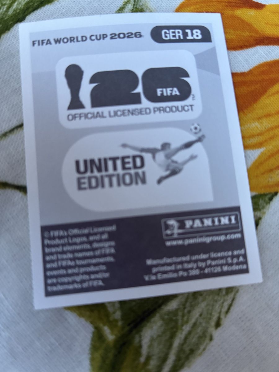 Panini Carte collezionabili: FIFA World Cup 2026 sticker Leroy Sane GER 18 – Usato da Wettingen venduto da ric_xm6x 1