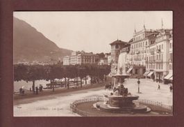 LUGANO - Quai et Fontaine