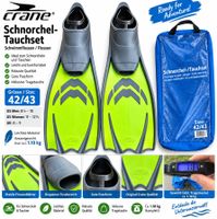 Crane Schwimmflossen 42/43 mit Tragetasche – Tauchflossen