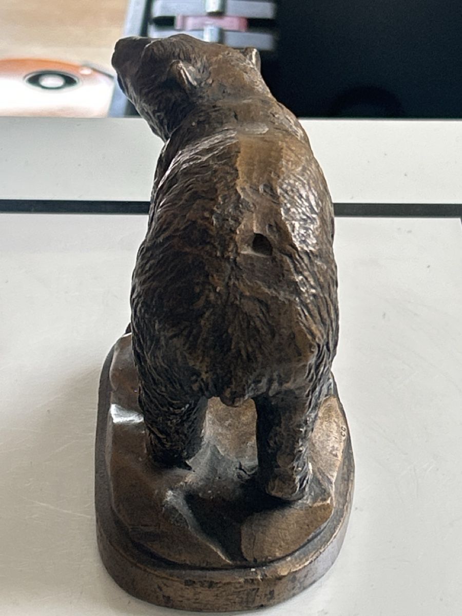 Statuette: Bronzefigur Bär auf Sockel Kunstobjekt(I10) – Usato da Neuenhof venduto da bro_9zsg 1