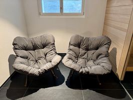 Schaukelsessel auch outdoor 2 Stück neu