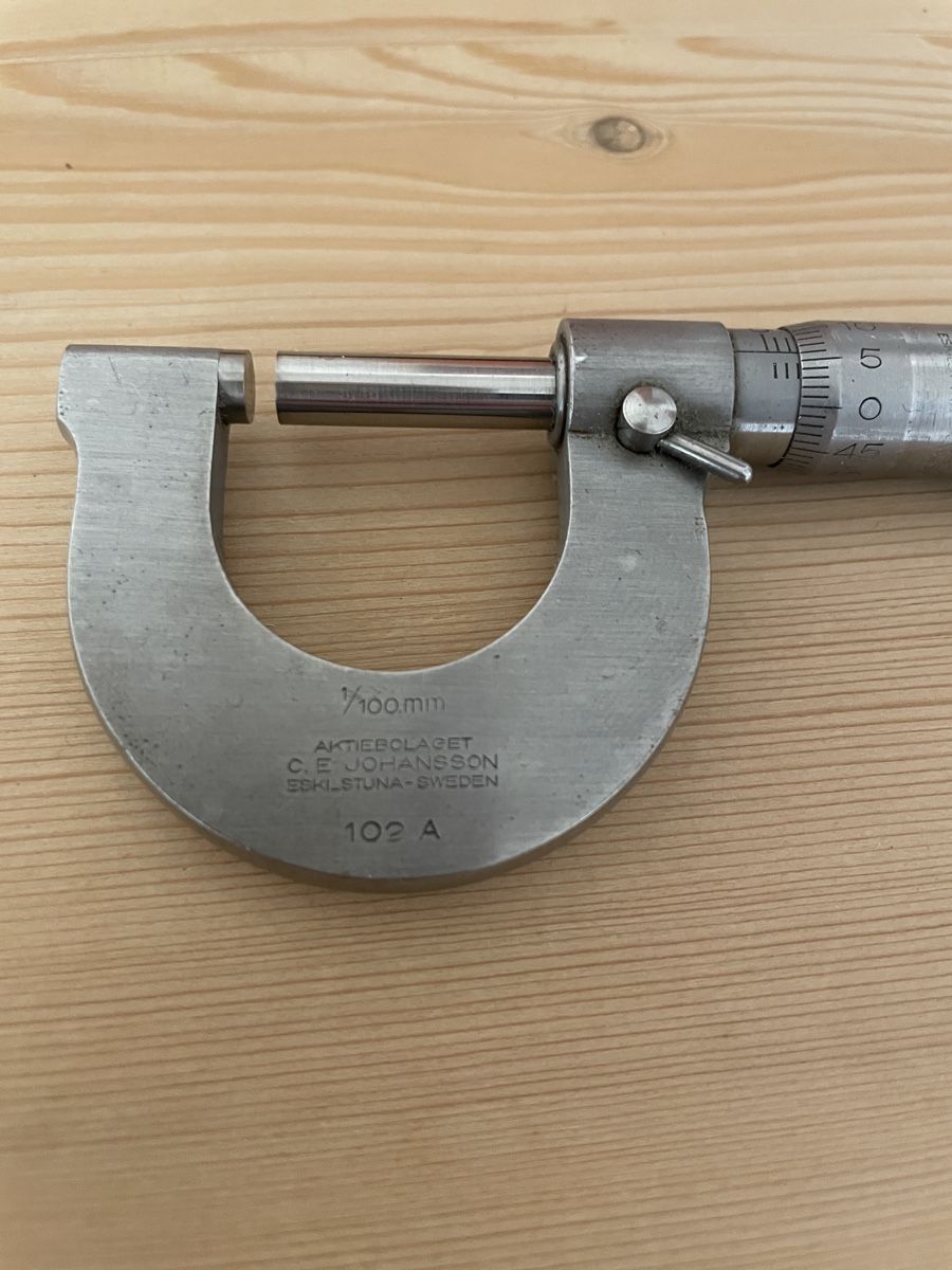 Messen: Micrometer C.E. Johansson 0-25 mm – Gebraucht aus Zürich von Mangoholz 1