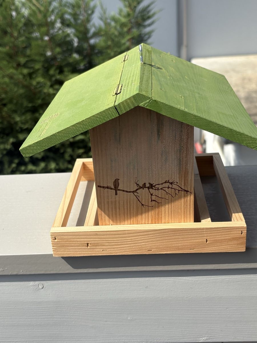 Casette per uccelli: Vogelfutterhaus Standard mit Branddruck – Nuovo (secondo la descrizione) da Bützberg venduto da Bin_wtm2 1