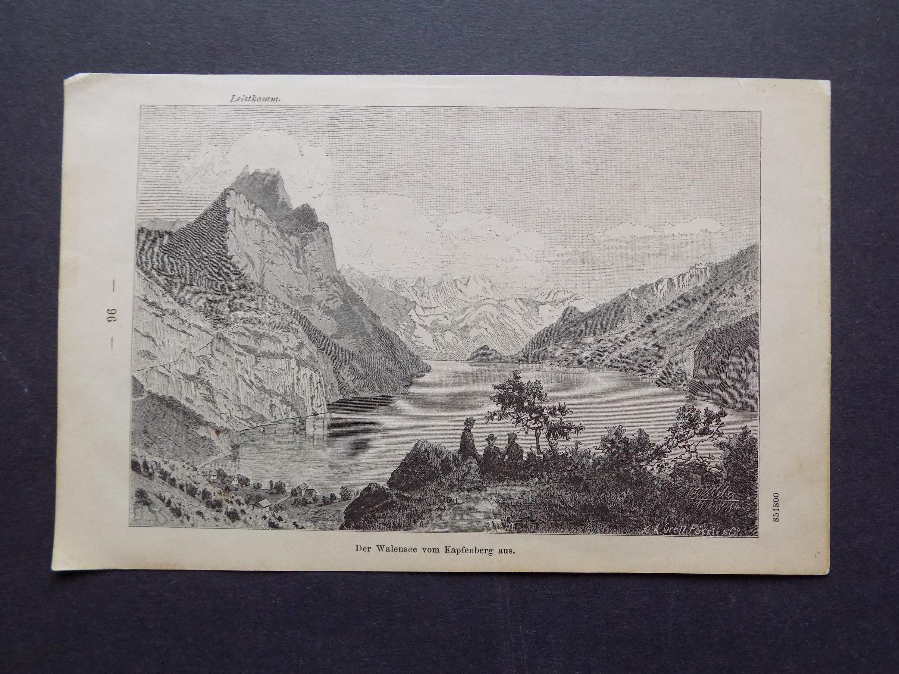 Incisioni: Walensee von Kapfenberg aus – Usato da Risch venduto da Rischli15