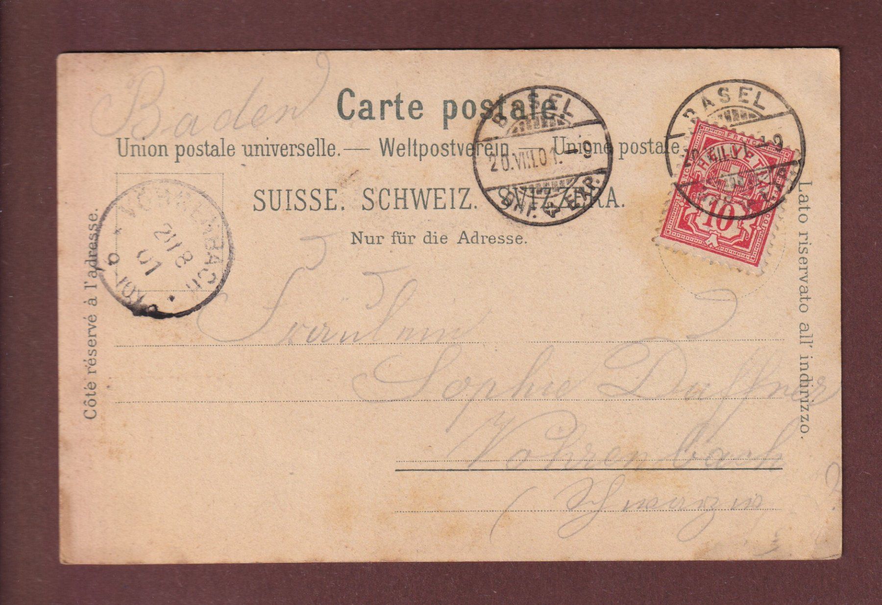 Cartoline postali: Gruss von der GEMPENFLUH - 1901 Litho // kleiner Eckbug // – Usato da Pully venduto da nicecards-shop 1