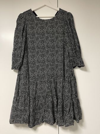 Zara Kleid schwarz weiss gepunktet Grösse M 👗