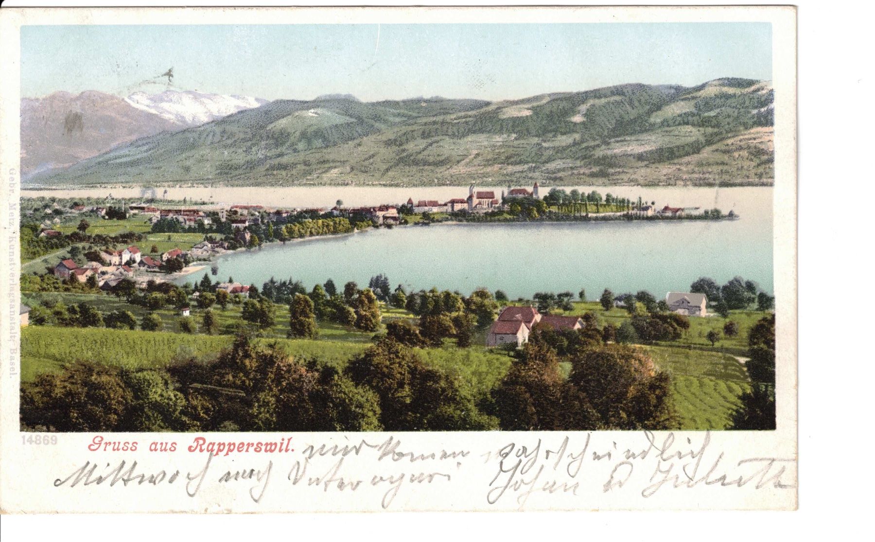 Cartoline postali: AK 1903 von Rapperswil – Usato da Bottmingen venduto da Golferin