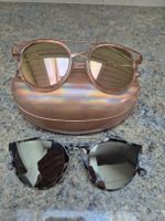 Sonnenbrillen 2er Set Rosa und Grau mit Etui neu