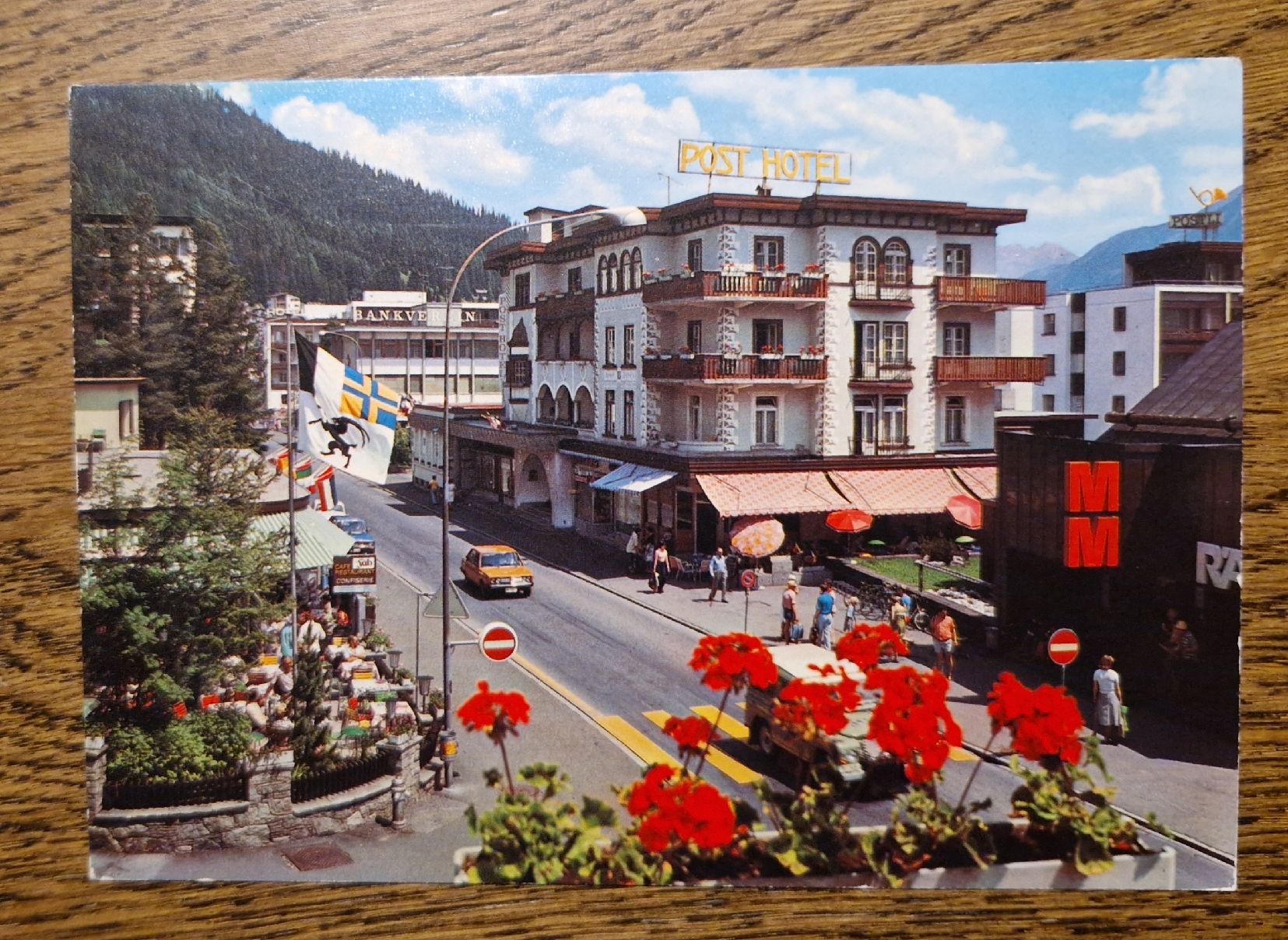 Cartes postales: ehem. Hotel Post Davos – D'occasion à Ebikon par Donar50