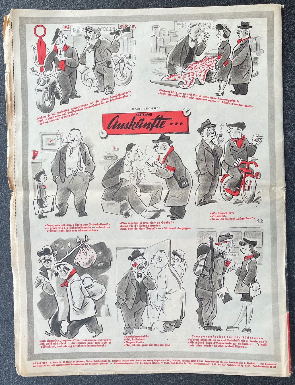 Riviste & Magazine: Schweizer Illustrierte 1946 - Feldmarschall Montgomery – Usato da Burgdorf venduto da Bsb7 3