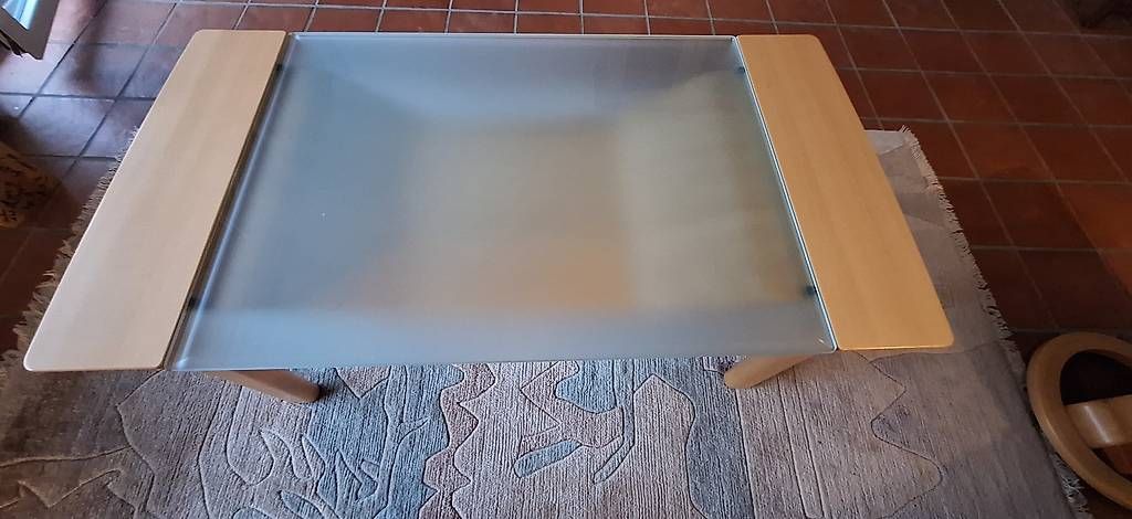 Tavoli: Salontisch Glas/Holz massiv – Usato da Dietikon venduto da angelus90 2