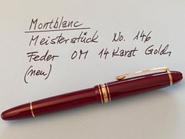 Montblanc Füllfeder Meisterstück No. 146 fabrikneu