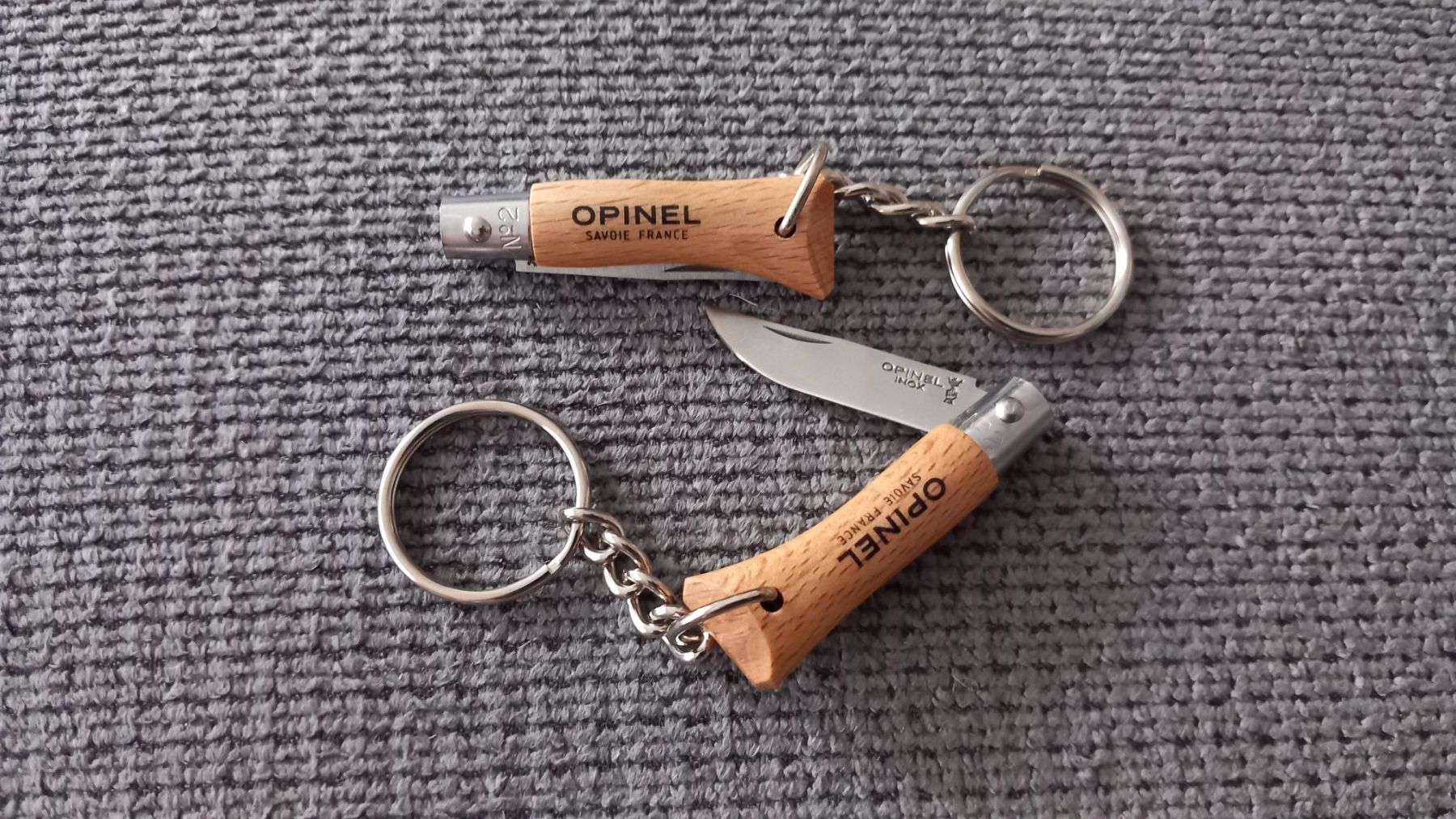 Portachiavi: 2 porte-clés Opinel no 2 inox – Nuovo (secondo la descrizione) da Monthey venduto da Faragon