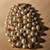 Elegante zweireihige  Perlenkette Vintage 🤓