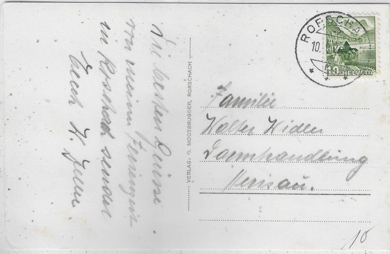 Cartoline postali: Rorschach - Städt. Krankenhaus – Usato da Ettingen venduto da Kartenplanet 1