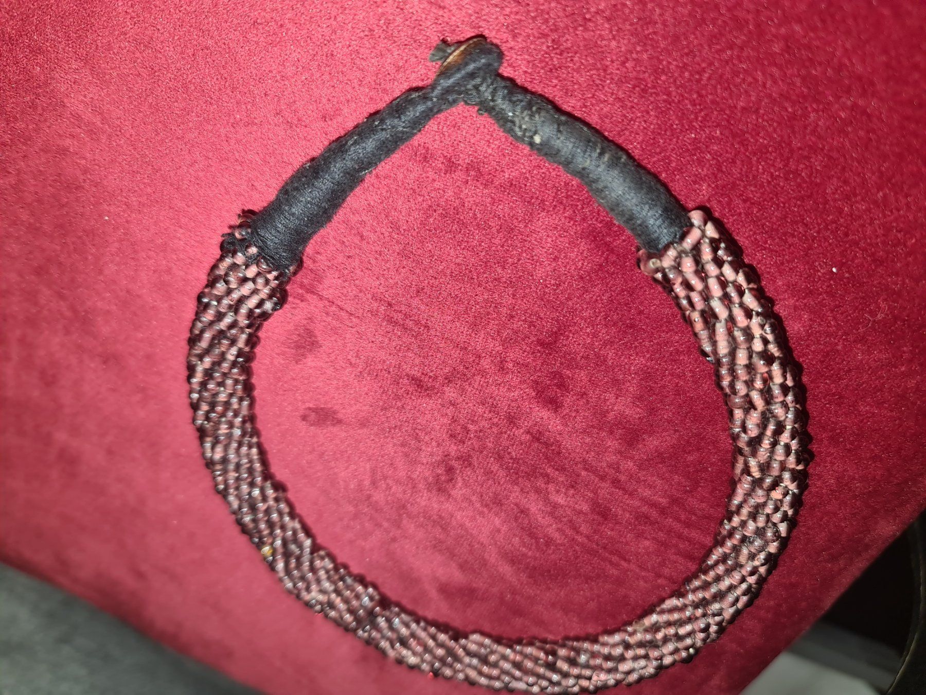 Catenine: Echte rote Granat Infinity Halskette, Nepal India - 47 cm – Usato da Münchenbuchsee venduto da babilibern 3
