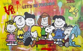 LET’S BE FRIENDS – Serielles Pop-Art-Unikat auf Aluminium