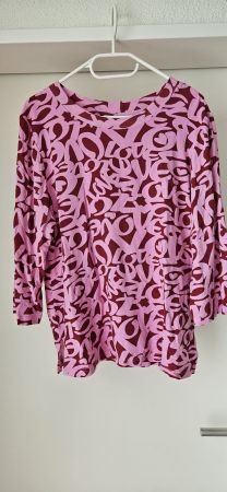 3/4 Arm Shirt, LOVE,  Rot & Rosa, Gr. 40/42, Neu