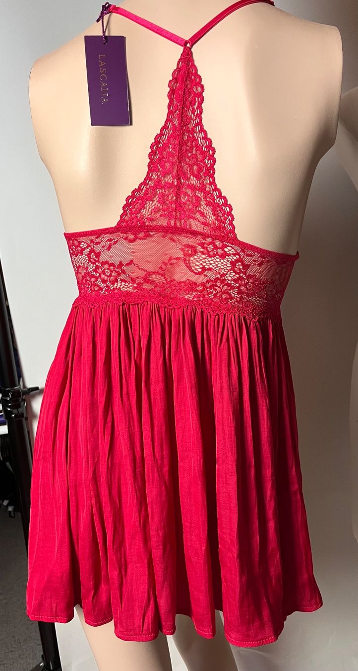 Lascana Altra biancheria intima: LASCANA, Négligée, Grösse 34, Farbe Rot – Nuovo e nell'imballaggio originale da Rudolfstetten venduto da gst_g7xl 3
