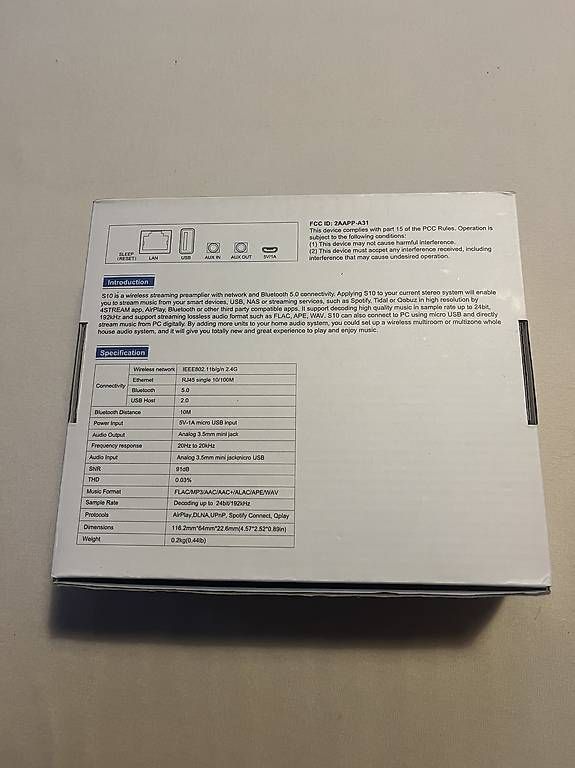 Amplificatori: Arylic S10 Wireless Streaming Vorverstärker Airplay – Usato da Nidau venduto da Tschulieng 4