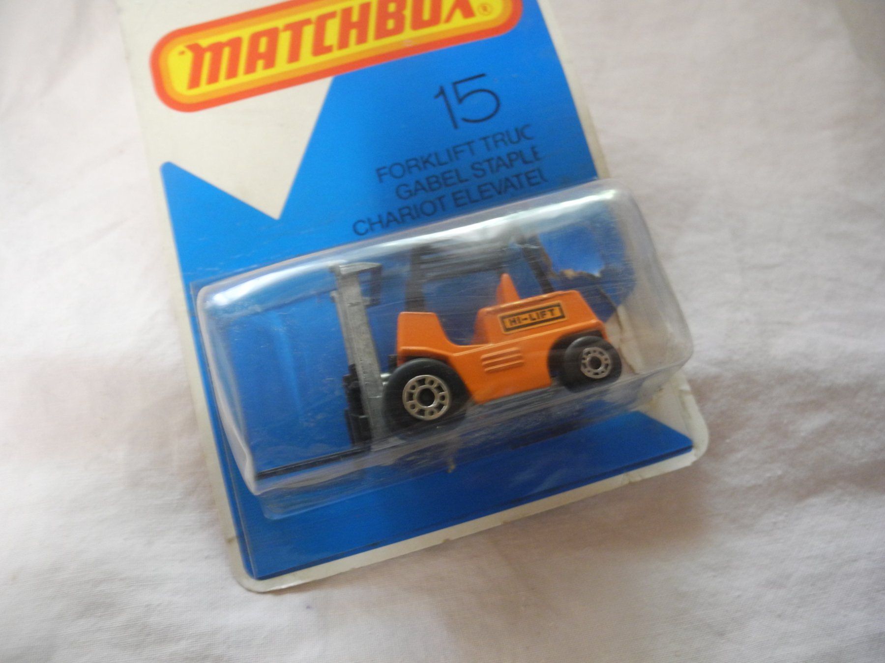 Matchbox Modellautos: MATCHBOX  NR. 15  GABELSTAPLER  CHARIOT ELEVATEUR  MIB – Neu und originalverpackt aus Gurtnellen von Murmeli99 1