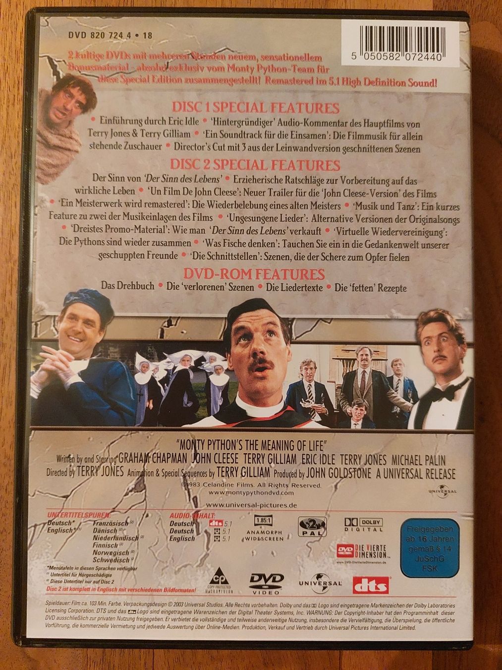 Tutti i DVDs: DVD - Monty Phytons Der Sinn des Lebens – Usato da Rheinfelden venduto da FilmAuktion 1