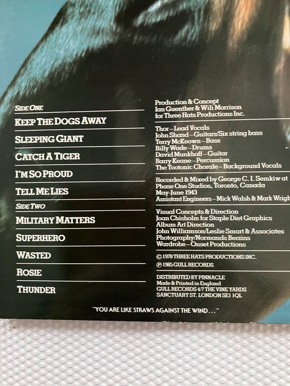 Dischi in vinile: Thor – Usato da Aarwangen venduto da Jukebox3 3