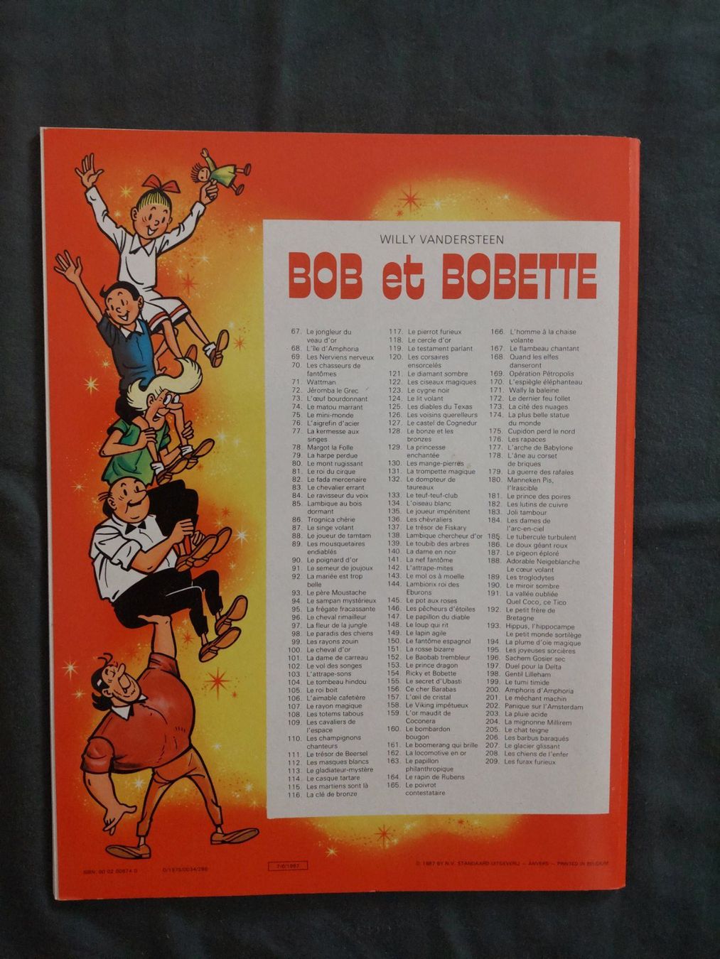 Comics: Bob et Bobette T.157 L'Oeil de Cristal Ed. 1987 TBE – Gebraucht aus Genève von Blu_BD 1