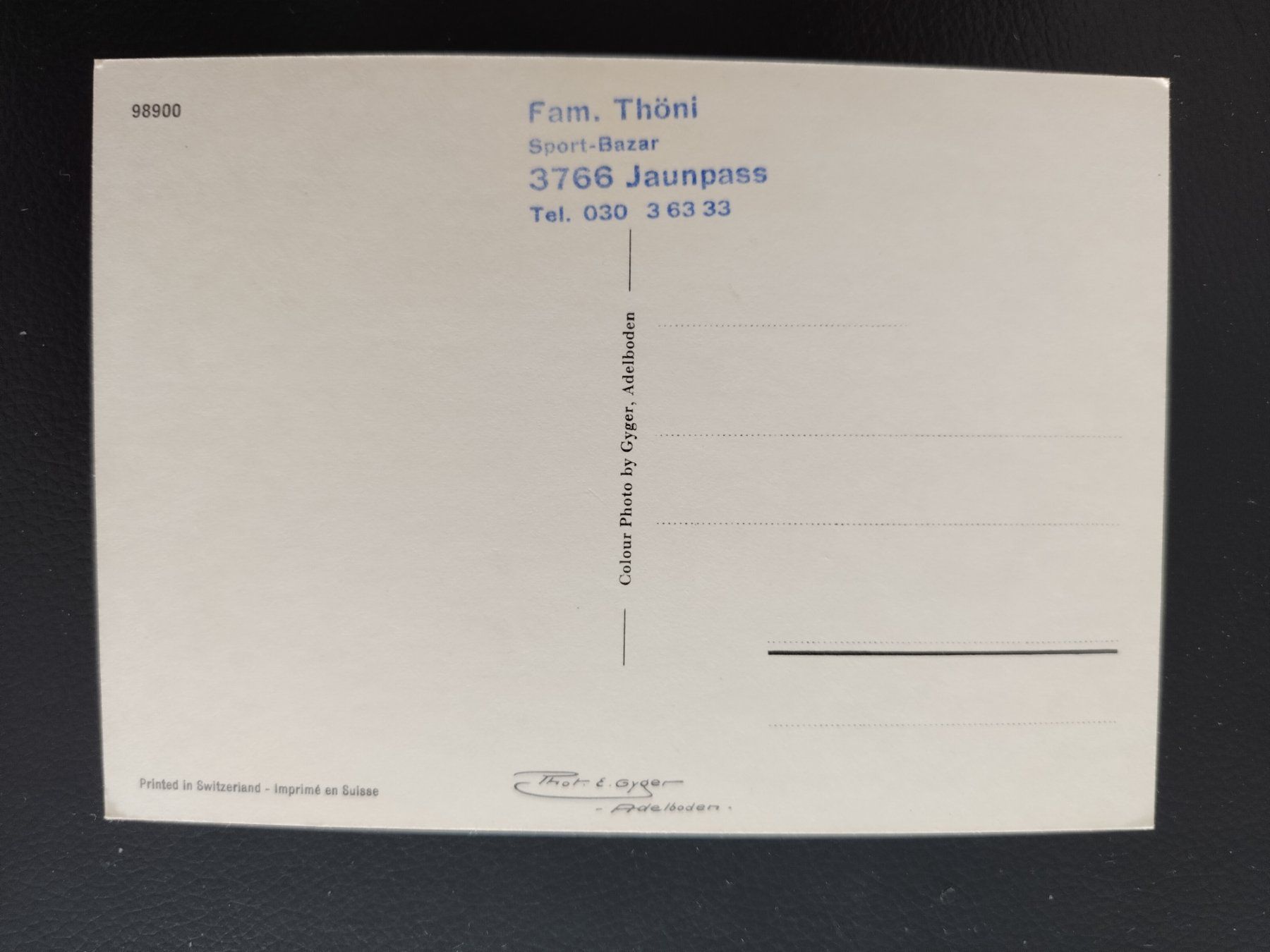 Cartoline postali: 9 Bilder gestempelt Jaunpass – Usato da Ohmstal venduto da Lebensfreude05