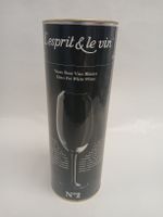 NEW! L'esprit & le vin White Wine Glass in Tube, Gift!