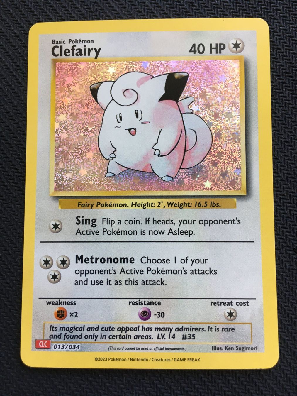 Pokémon Carte collezionabili: Pokemon - Clefairy - CLC 013 - EN - – Nuovo (secondo la descrizione) da St.Gallen venduto da Punktchen01