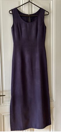 Ladies Maxi Dress Purple Sleeveless