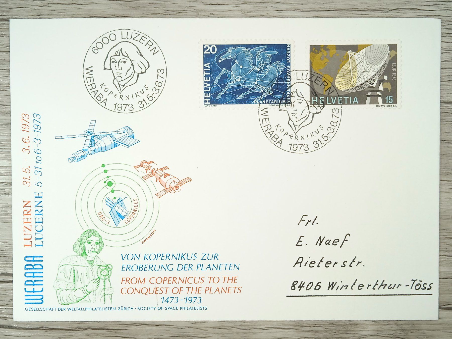 Tutti i francobolli: TR10 Enveloppe + Timbre Suisse 1973 – Usato da Cousset venduto da Patrick_Collections