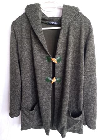 Cardigan à capuche vert Styleboom Taille XS